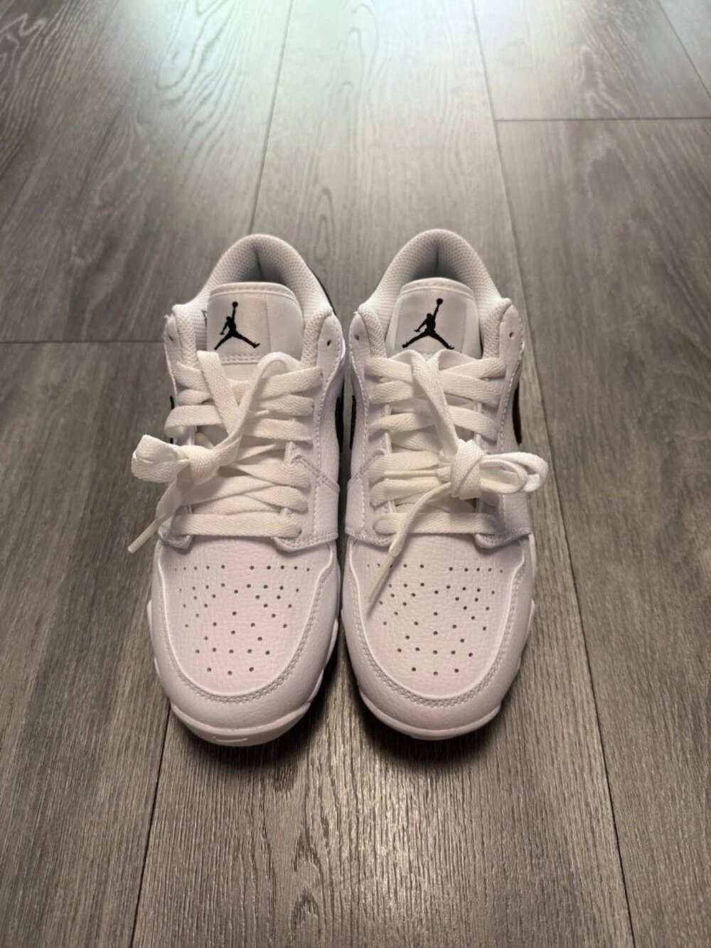 Nike Air Jordan 1 Low Cleat White Football Baseball Kids size 2Y HF6885-100